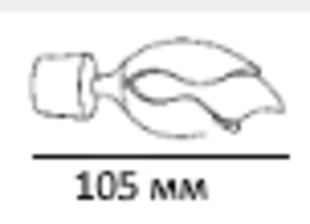 Наконечники Прима Фиоро для кованого карниза d20 мм, цвет золото