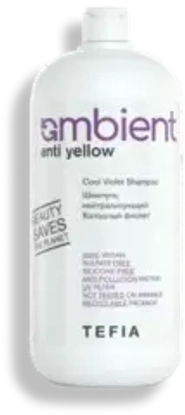 Шампунь нейтрализующий Холодный фиолет Anti Yellow Ambient Tefia, 950 мл