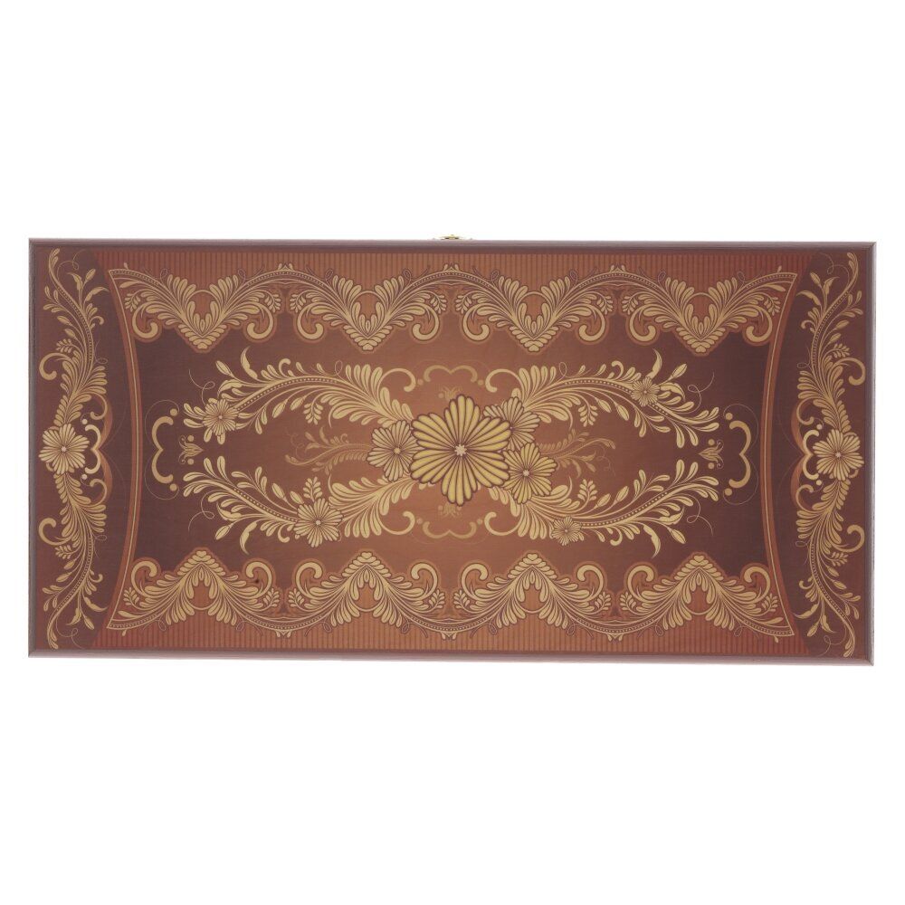 GAEM Игра настольная 2 в 1 ( шашки, нарды) "Узор", L50 W25 H4 см