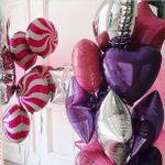 Шар (18"/46 см) Сердце, Фиолетовый