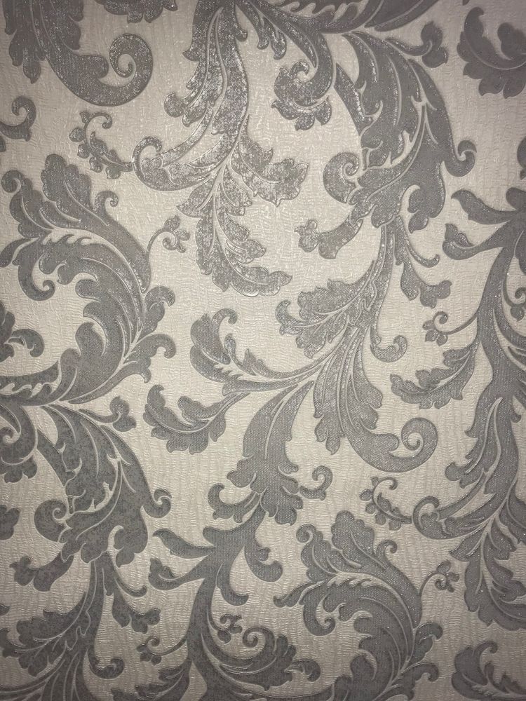 Обои винил на флиз.осн GRAHAM&BROWN Capulet - White 31-919