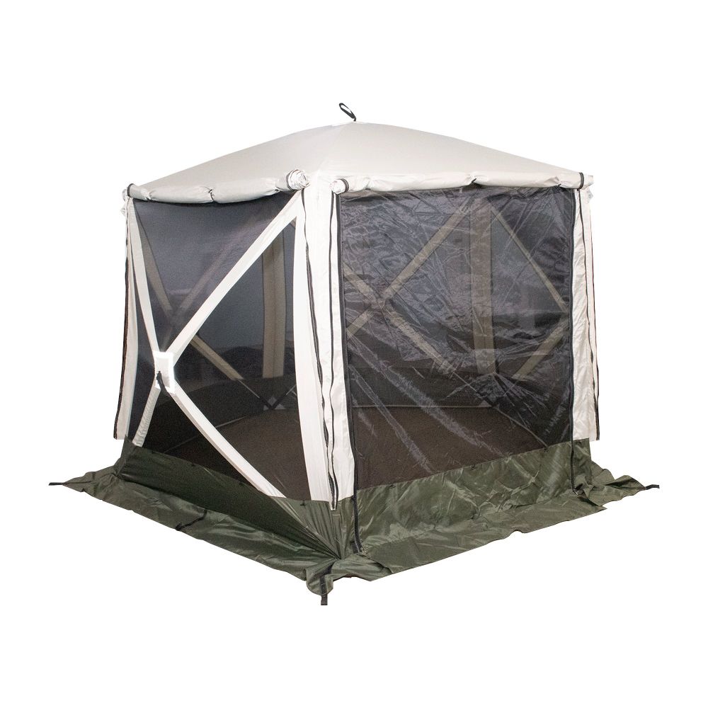 Шатер СЛЕДОПЫТ быстросборный, 5 стен, 3,4х3,25 м, h-2,30 м, S по полу 7,6 кв.м