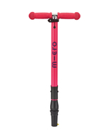 Самокат Maxi Micro Deluxe LED складной, неоновый розовый