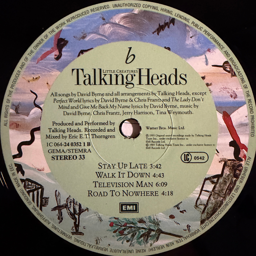 Talking Heads - Little Creatures (Европа 1985г.)