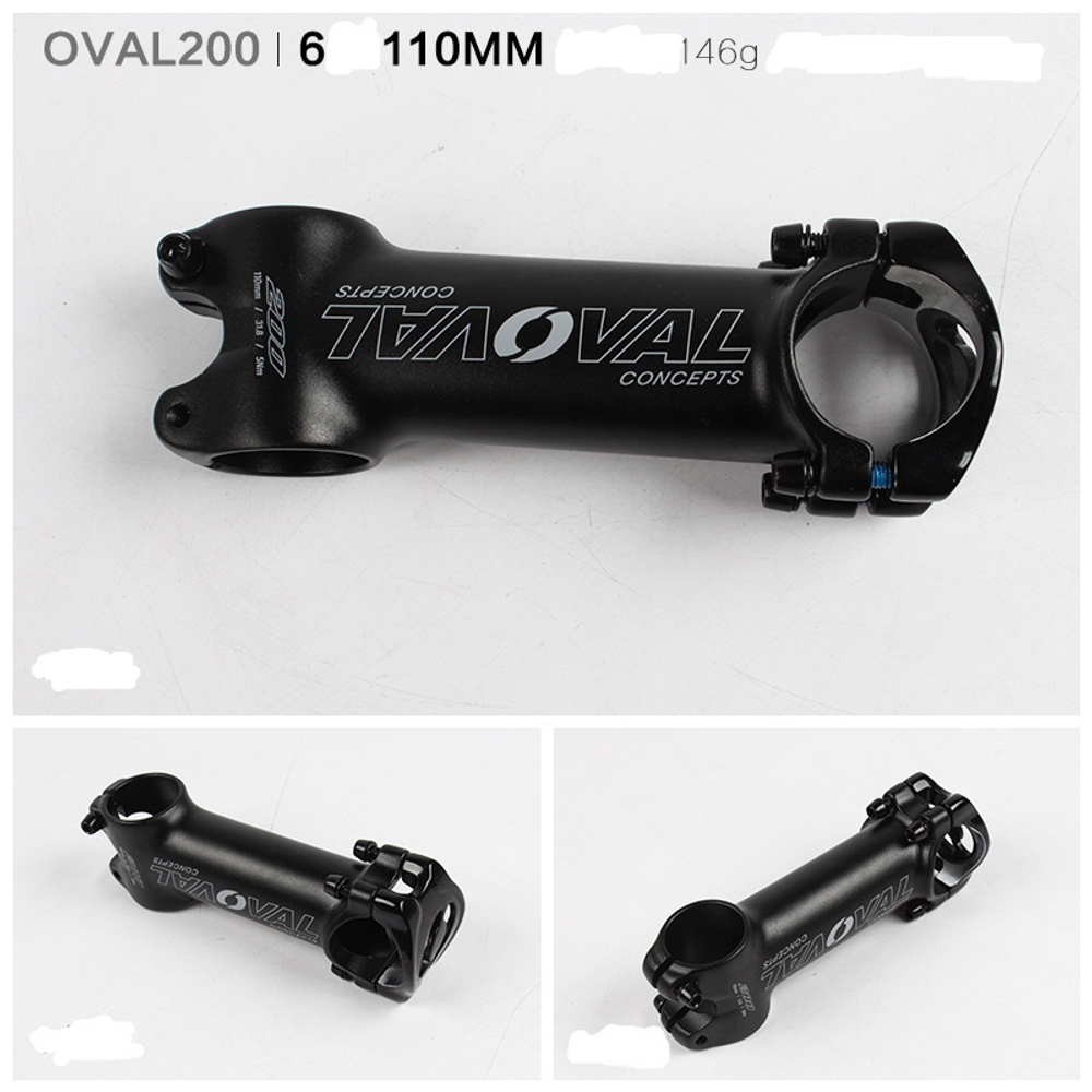 Вынос руля OVAL200 31.8 (6-110мм) черный