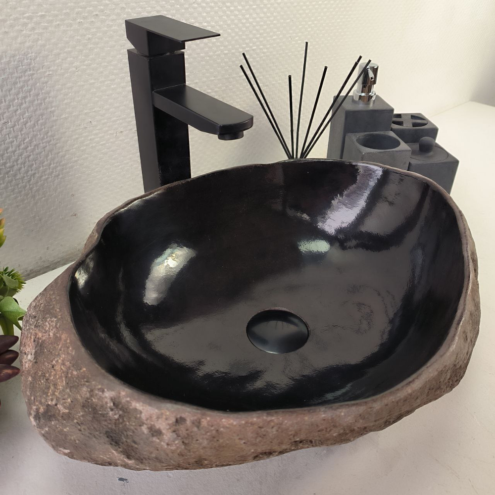 Раковина из речного камня RS-65082 46*35*14 0861