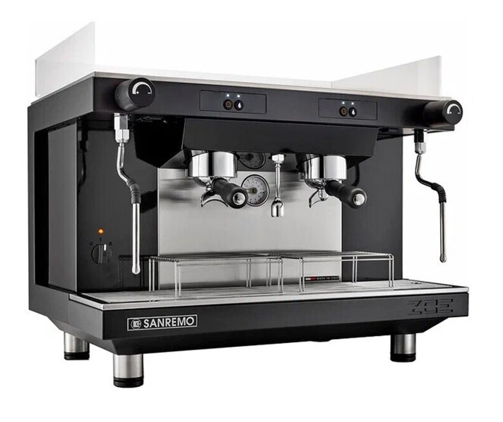 Sanremo Zoe SAP Tall  2 GR, двухгрупповая полуавтоматическая кофемашина, выс. гр, черная