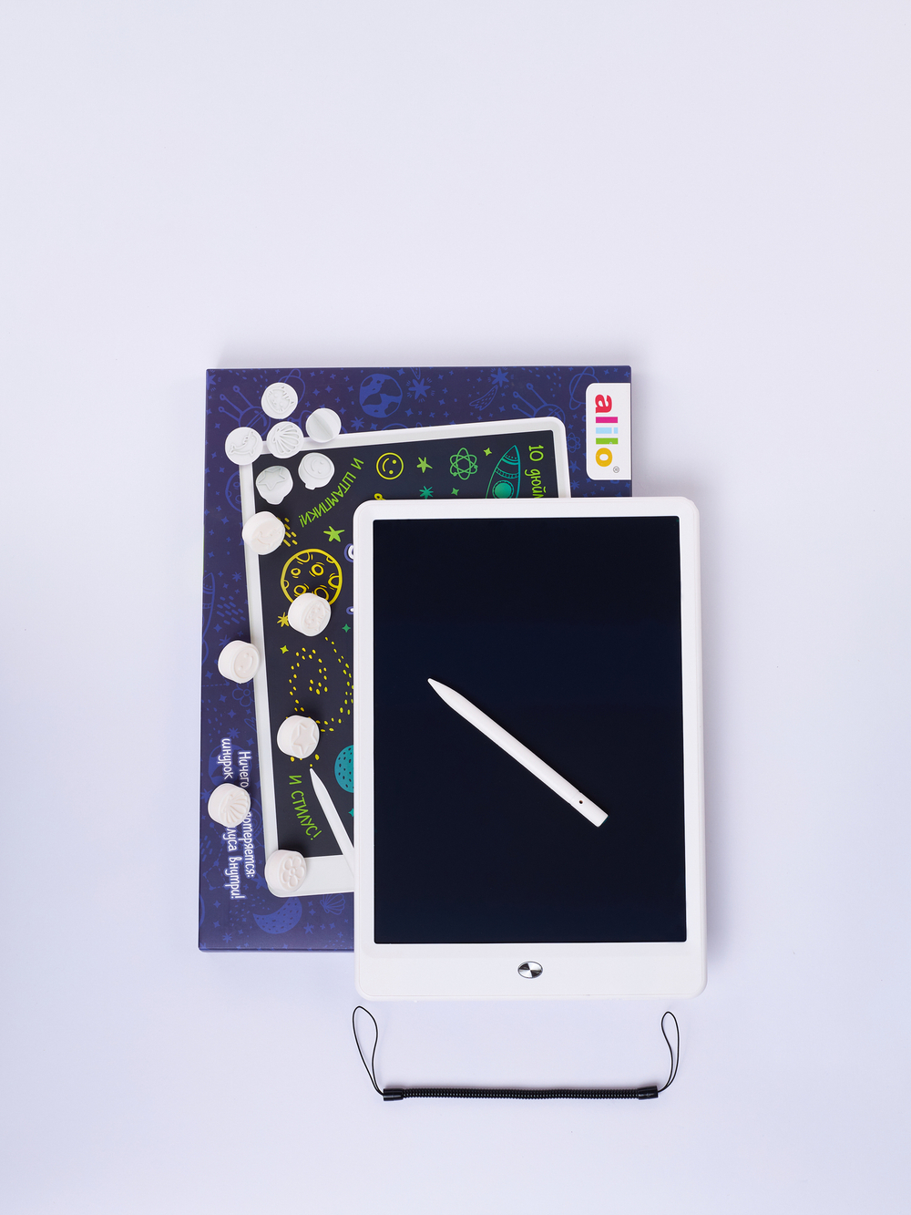 Планшет для рисования alilo Writing Tablet 10 дюймов (со штампиками)