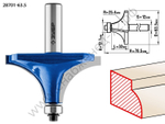 ЗУБР 63,5x32мм, радиус 25мм, фреза кромочная калевочная №1