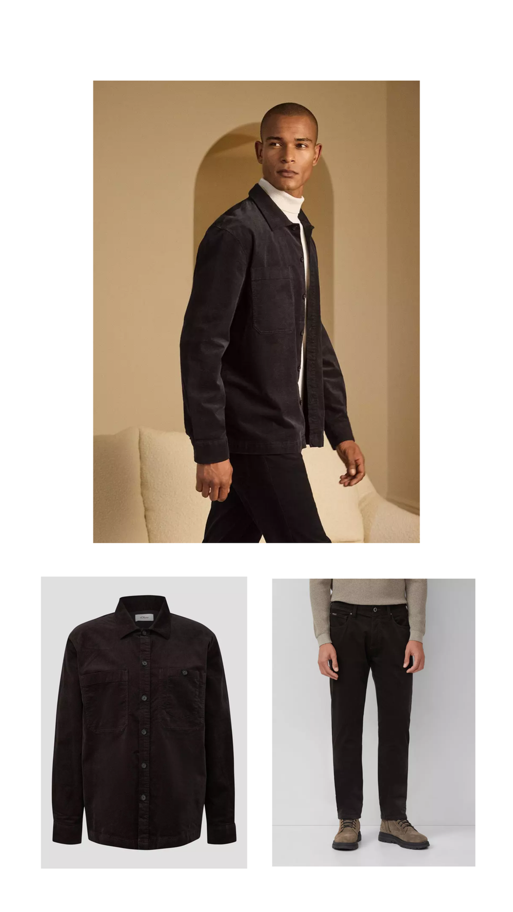 Верхняя рубашка из вельвета s.Oliver