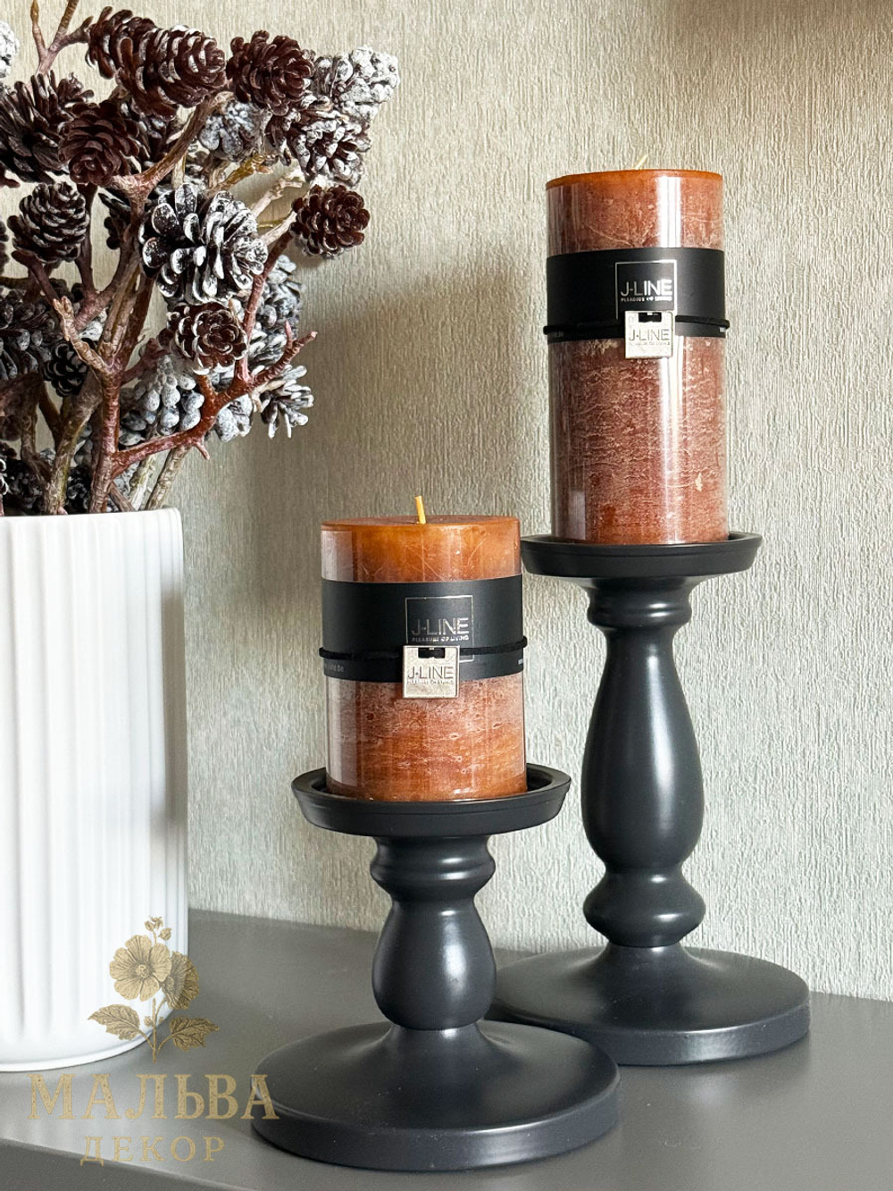 Свеча "Карамель" малая 7х7х10 см