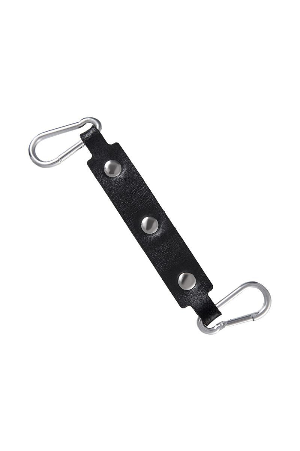 Черные двухслойные оковы с белой строчкой (Цвет: черный)