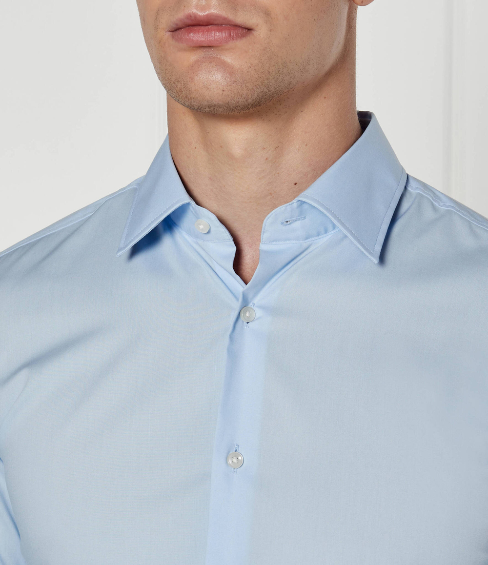 рубашка h-hank-kent-c1-214 BOSS BLACK - голубой(50469345)