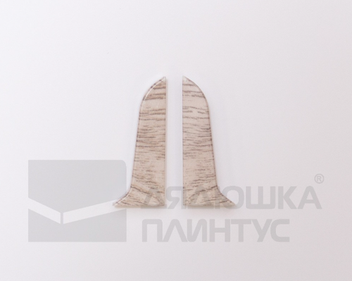 Заглушка для плинтуса ПВХ 58мм 2шт/уп 5812