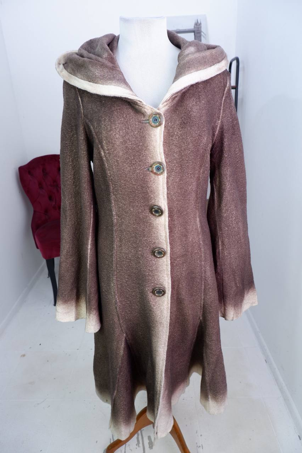 Пальто Didier Parakian из шерсти для длительных прогулок, визуально на 44 размер