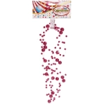 Бусы на ёлку 2м «Роса» d-7,5мм, Малиновый