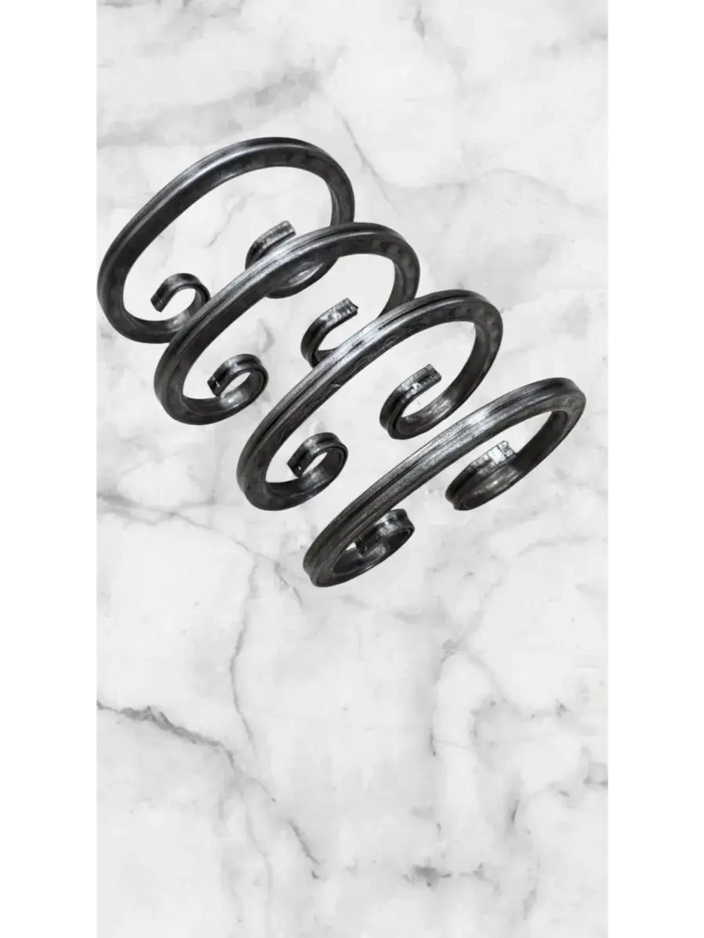 Кованый элемент "Бублик-косой" 4 шт