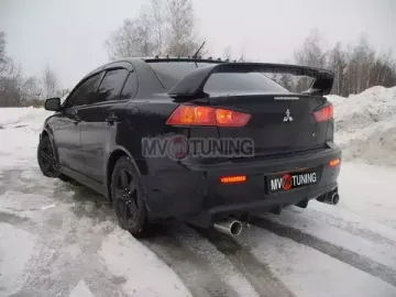Накладка на задний бампер EVO STYLE для Mitsubishi Lancer 10
