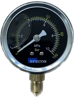 Глицериновый манометр SPECOS 10MPa, 100Bar 465462427