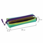 Пенал-косметичка BRAUBERG прямоугольный, зеркальный, мягкий, "Coral", 21х5х5 см, 229250