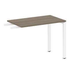 Metal System Приставной элемент на П-образном м/к БП.ПР-3 Вяз Благородный/Металл Белый 1000*600*750