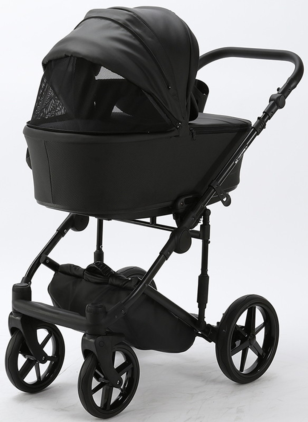 Детская коляска Adamex Zico Deluxe 3 в 1 Z-SA02 ЧЁРН.КОЖА