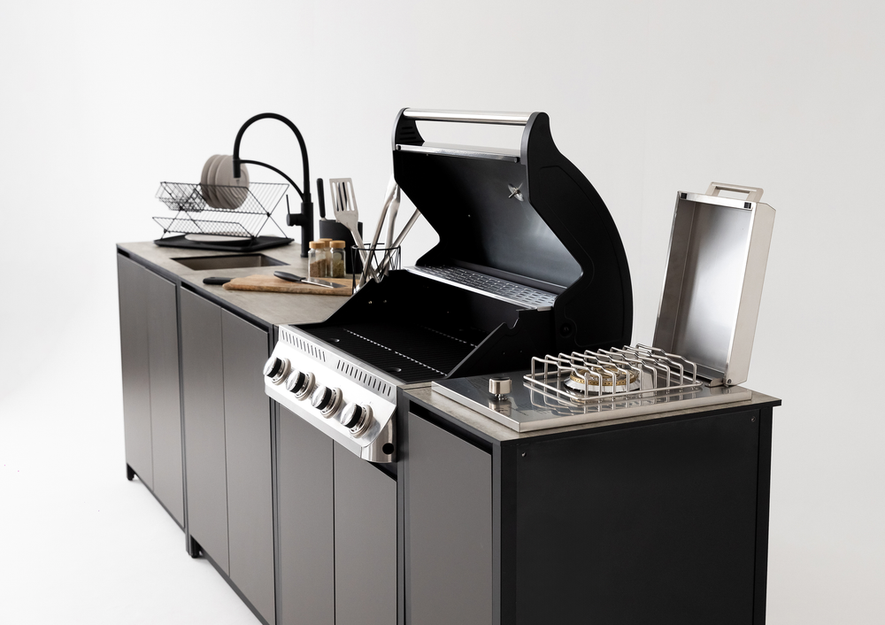 Барбекю комплекс Lounge F-106SGP, 3 м, черный/серый каспий