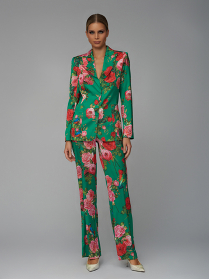 Пижамный костюм с розами