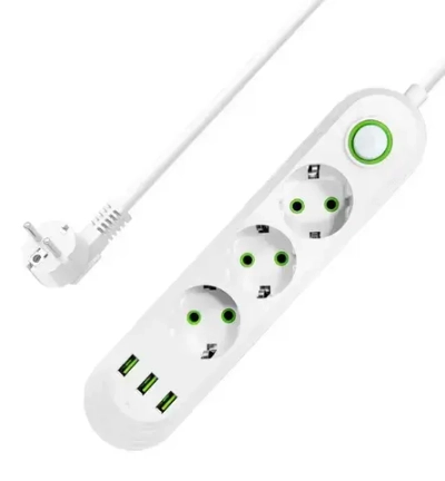 Сетевой фильтр YS-301 WHITE