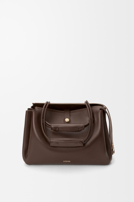Loewe Большая сумка Madrid из мягкой телячьей кожи, темно-каштановый