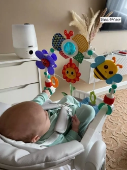 Huanger Дуга-трансформер Huanger Пчёлка HE0306 для кроватки/коляски, разноцветный