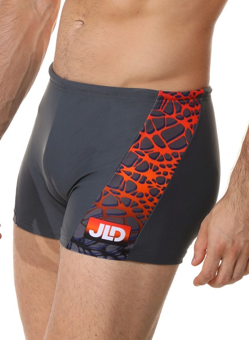 Мужские плавки-боксеры с оригинальной брендированной вставкой (Размер: XL) (Цвет: черный)