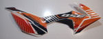 Пластик правый Питбайк BSE MX 125, оранжевый