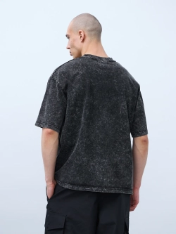 Футболка (черный) Garment dyed 230 г