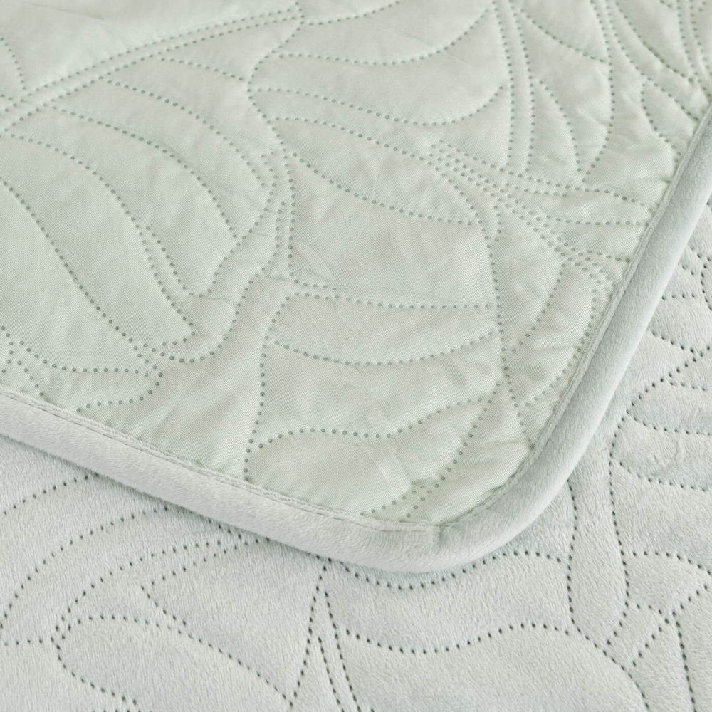 Покрывало 160х220 и наволочка 50х70 Sofi De MarkO Мелисса ментол