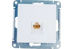 Розетка RJ11 Systeme Electric ATLASDESIGN белая 35970