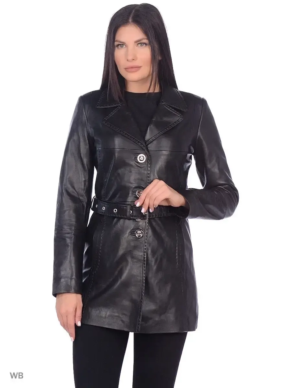 Женский кожаный плащ/натуральная кожа/Турция