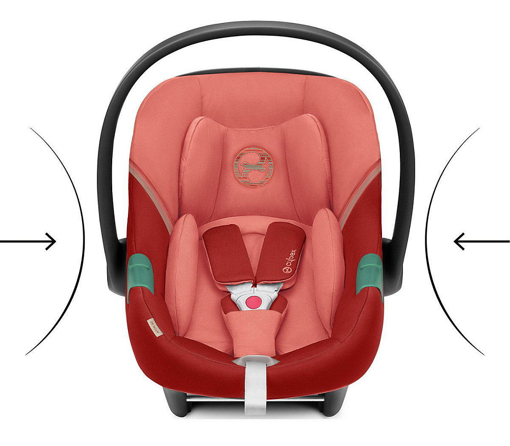 Коляска 3 в 1 Cybex Priam IV Matt Black complete и автокресло Aton S2 i-Size Hibiscus Red Sepia Black