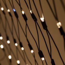 Гирлянда ЭРА ERAPS-SKW2 светодиодная новогодняя сеть 3x2 м тёплый белый свет 300 LED черный каучук | Профессиональное праздничное и новогоднее освещение