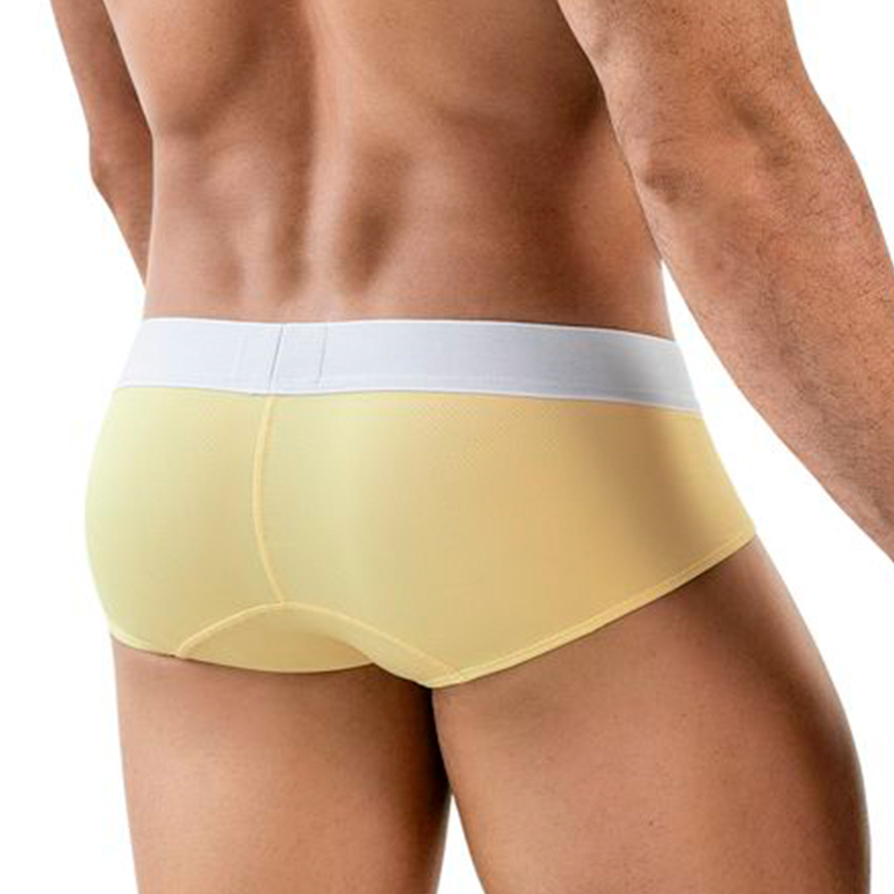 Мужские трусы брифы желтые Clever Moda LECLER CLASSIC BRIEF 186303