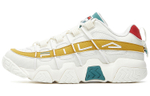 FILA Ferro Barricade comfortable Daily low-cut retro basketball shoes women's white yellow green