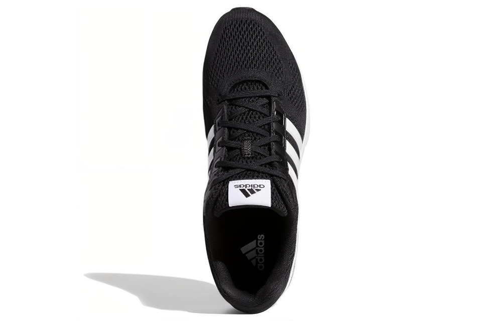 Adidas Equipment 10 fabric shock absorption, non-slip, wear-resistant, low-cut running shoes for men and women with the same style of black, white and blue