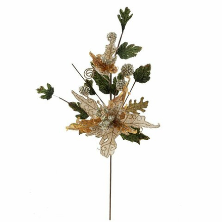 GAEM Цветок искусственный "Пуансеттия", L20 W15 H68 см