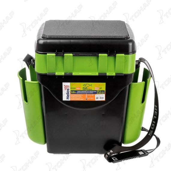 Ящик зимний Helios "FishBox" (10л) зеленый