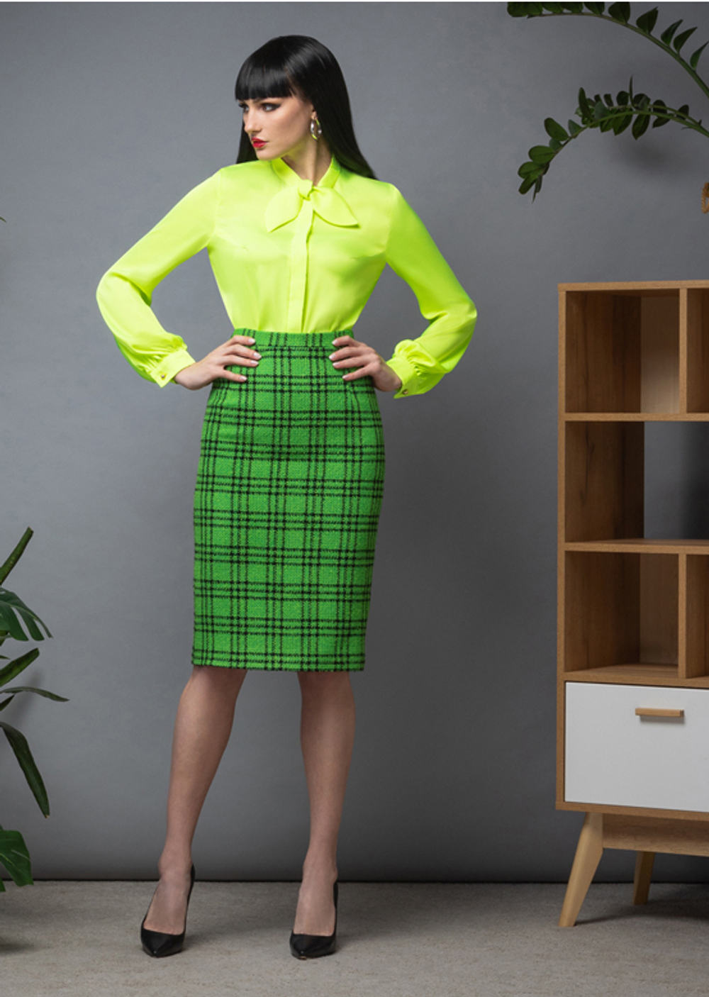 Юбка-карандаш со шлицей сзади 11-03-23 FW