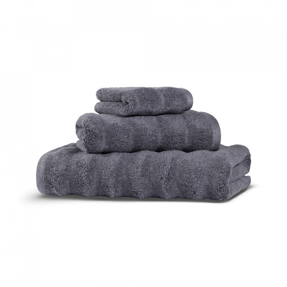 Полотенце 70х140 Hamam Ash Ribbed anthracite