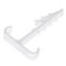 Дюбель-хомут Oxion 2*12 белый (упаковка 100шт) 39418