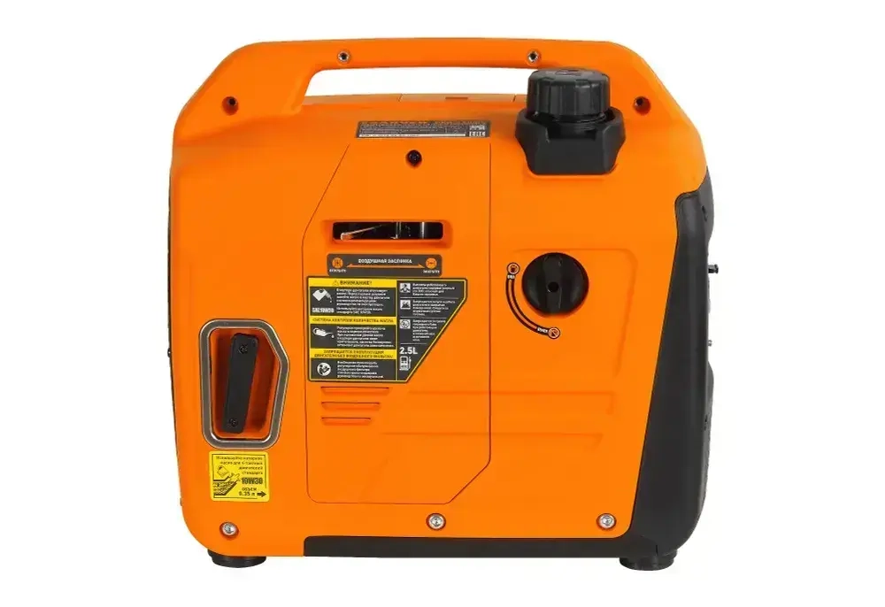 Генератор бензиновый инверторный Carver PPG-1400IS (1.4 кВт, 230В) цифровой дисплей, Quick Charge USB/Type-C, защита от перегрузки, экономичный режим