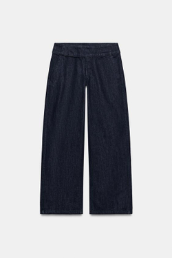 ZARA ДЖИНСЫ Z1975 WIDE-LEG С НИЗКОЙ ПОСАДКОЙ, СИНИЙ