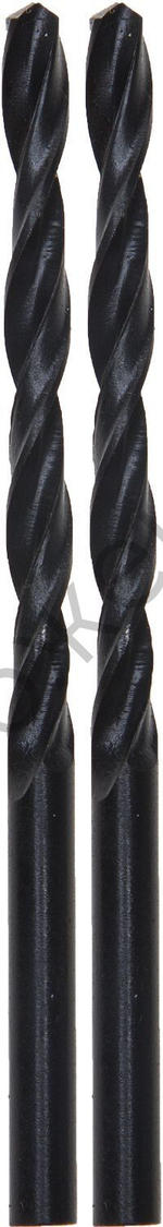 Сверло URAGAN ″BAGIRA″ по металлу, цилиндрический хвостовик, быстрорежущая сталь HSS, 4,8х86мм, 2шт